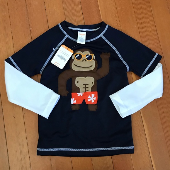 Gymboree Other - Boys long sleeve rash guard swim shirt gorilla 4t